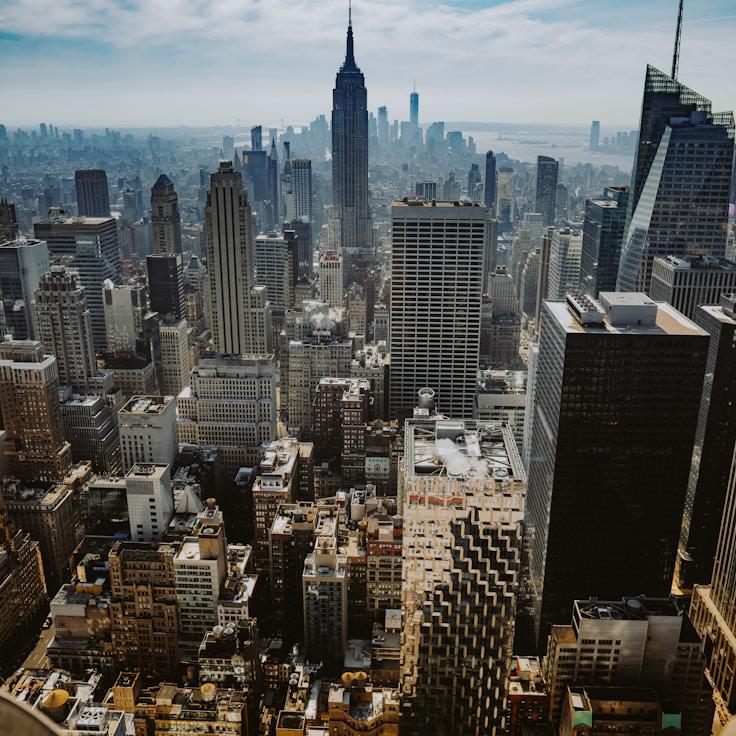 City skyline in Barcelona, Spain